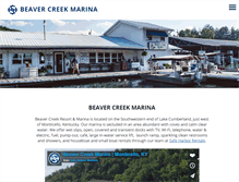 Tablet Screenshot of beavercreekmarina.com